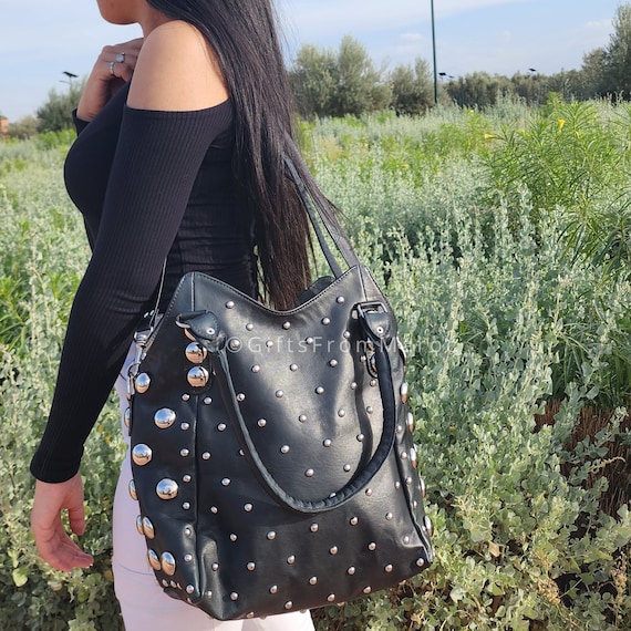 Studded Leather Bag 