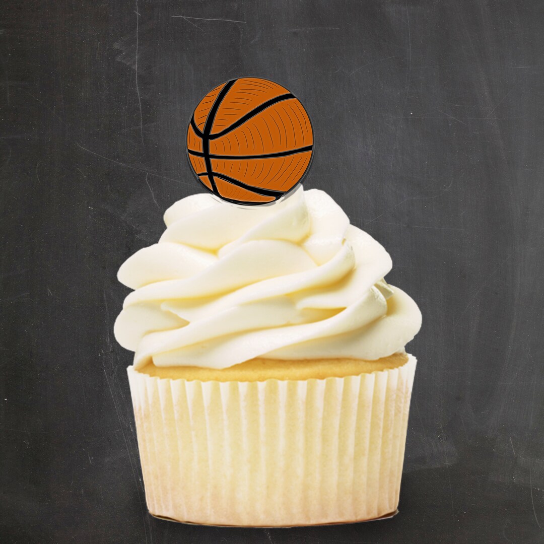 Printable Cupcake Toppers {basketball} - Etsy