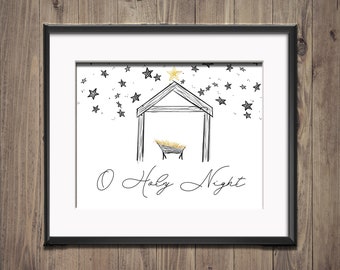 Printable Wall Art {O Holy Night}