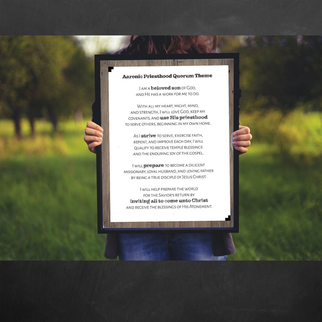 LDS Aaronic Priesthood Theme {rustic} - Etsy