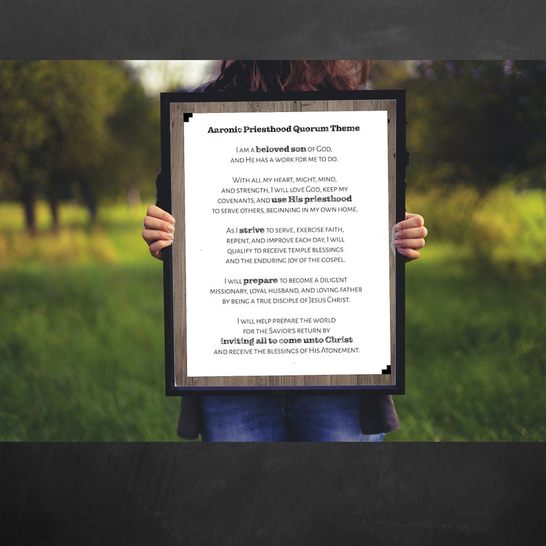LDS Aaronic Priesthood Theme {rustic} - Etsy