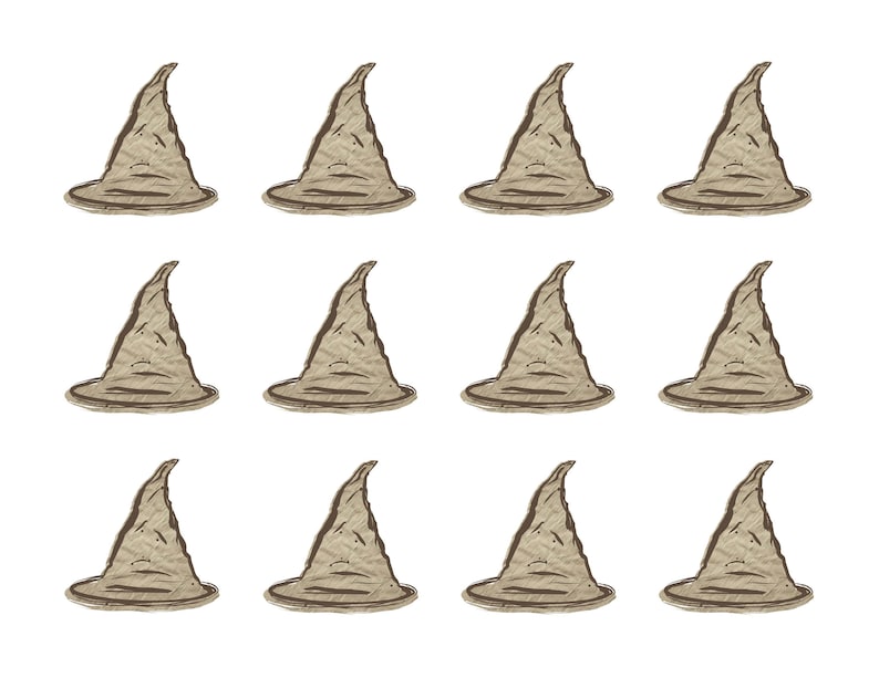 Printable Cupcake Toppers sorting Hat Etsy