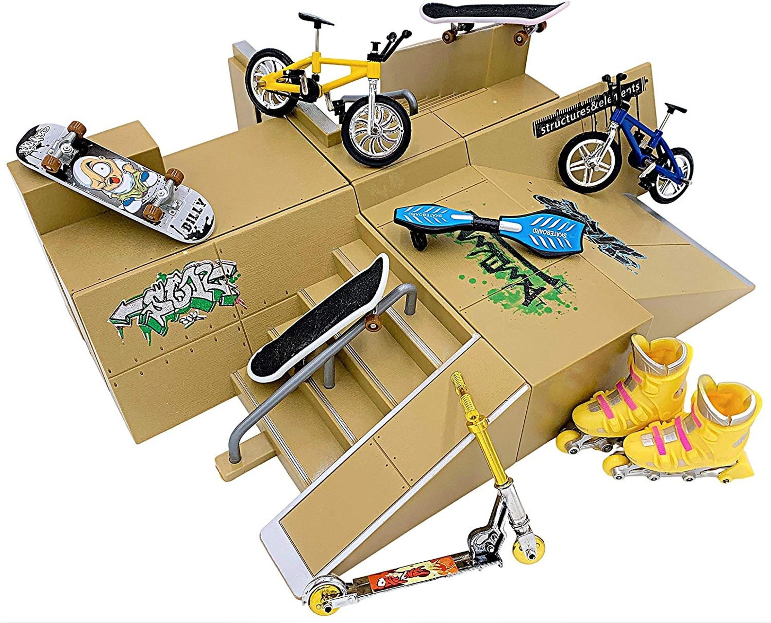 Finger Skateboard Ramp Set Finger Skateboard Finger Etsy