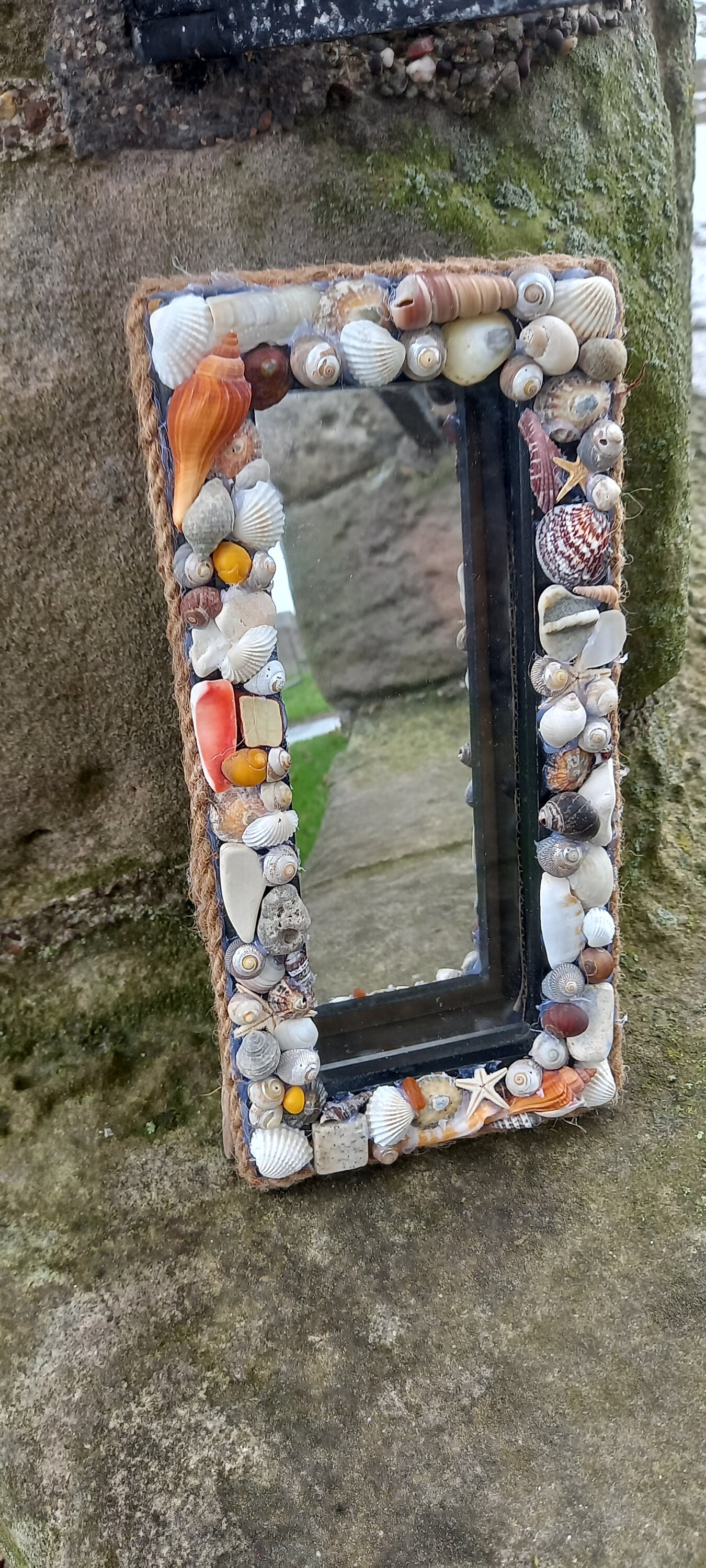 Beach Themed Mirror. Driftwood. Sea Glass. Sea Pottery. Sea Etsy UK