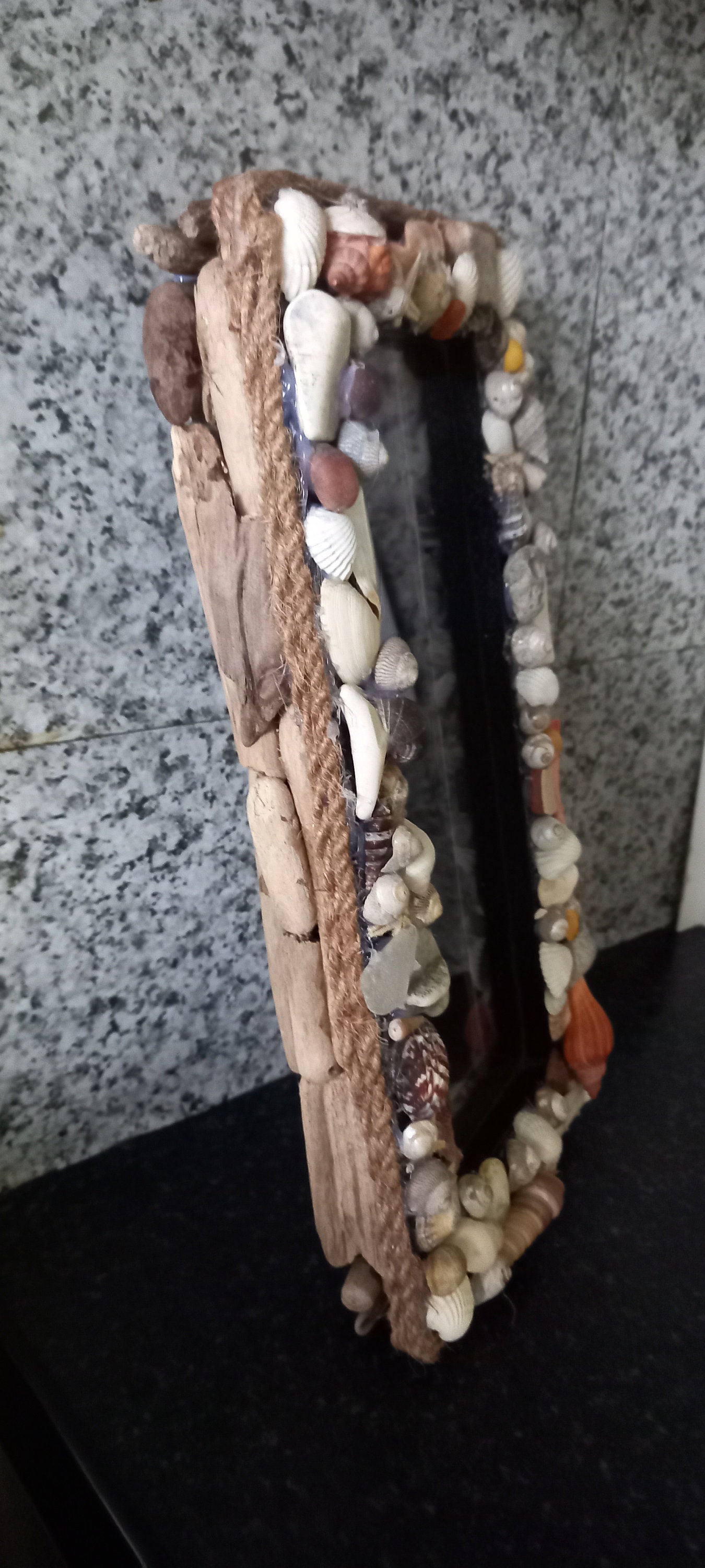 Beach Themed Mirror. Driftwood. Sea Glass. Sea Pottery. Sea Etsy UK