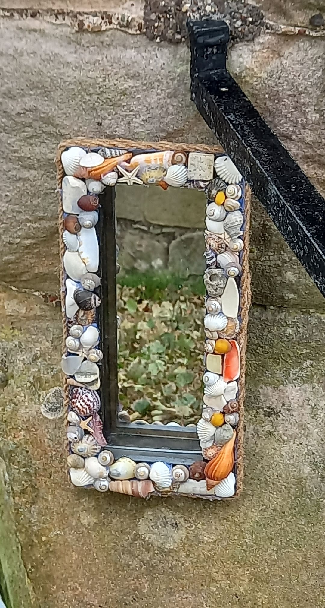 Beach Themed Mirror. Driftwood. Sea Glass. Sea Pottery. Sea Etsy UK