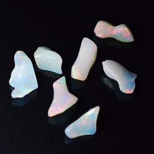 7 Stuks Lot AAA Grade Opaal ruwe partij, Natuurlijke Opaal ruwe edelsteen witte opaal ruwe Ethiopische opaal ruwe top grade opaal, multi fire welo opaal