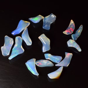 15 Pcs Lot  AAA Grade Opal rough lot, Natural Opal rough gemstone white opal rough Ethiopian opal rough top grade opal, multi fire welo opal