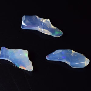 3 stuks opaal ruw, welo vuur opaal ruw, multi fire opaal ruw, opaal ruwe partij, ruwe partij, opaal kristal chip, opaal edelsteen ruw