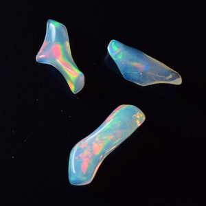 3 pcs Lot Opal Rough, Raw opal Lot, Opal Crystal Lot, Wholesale Opal Lot,Fire opal Lot, Welo Fire Opal Crystal, raw gemstone,