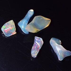 5 pcs Lot Opal Rough, Raw opal Lot, Opal Crystal Lot, Wholesale Opal Lot,Fire opal Lot, Welo Fire Opal Crystal, raw gemstone,