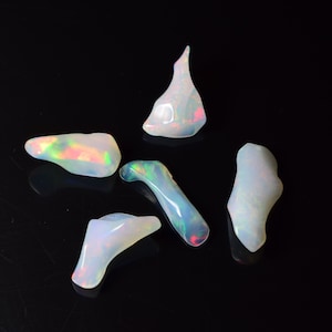 5 stuks opaal ruw, welo vuur opaal ruw, multi fire opaal ruw, opaal ruwe partij, ruwe partij, opaal kristal chip, opaal edelsteen ruw