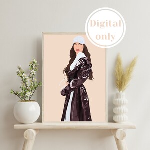 Ilustración de retrato digital sin rostro personalizada (¡solo digital!) / Dibujo animado a partir de una foto / Personalizado / Impresión personalizada / Parejas, amigos, familia