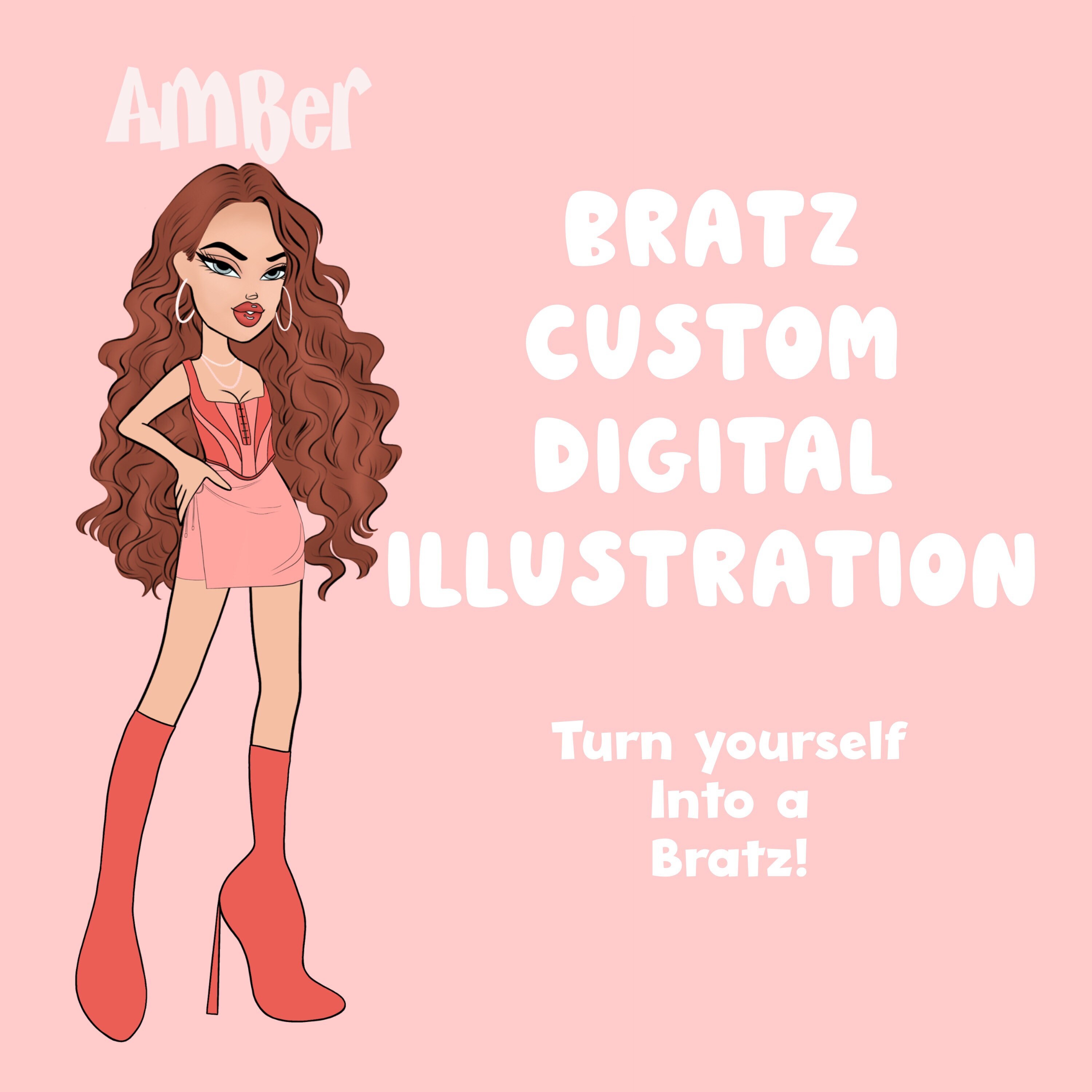 Personalised Bratz Doll Digital Illustration Portrait - Etsy