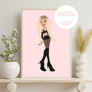 Ilustração digital de boneca personalizada | Retrato (somente digital!) | personalizado | transforme-se em um desenho animado