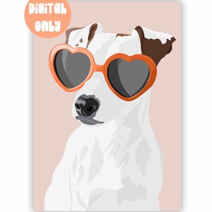 Custom Digital Pet Portrait Illustration (digital only!) | Cartoon from photo | Personalised | custom print | Animals Dog Cat