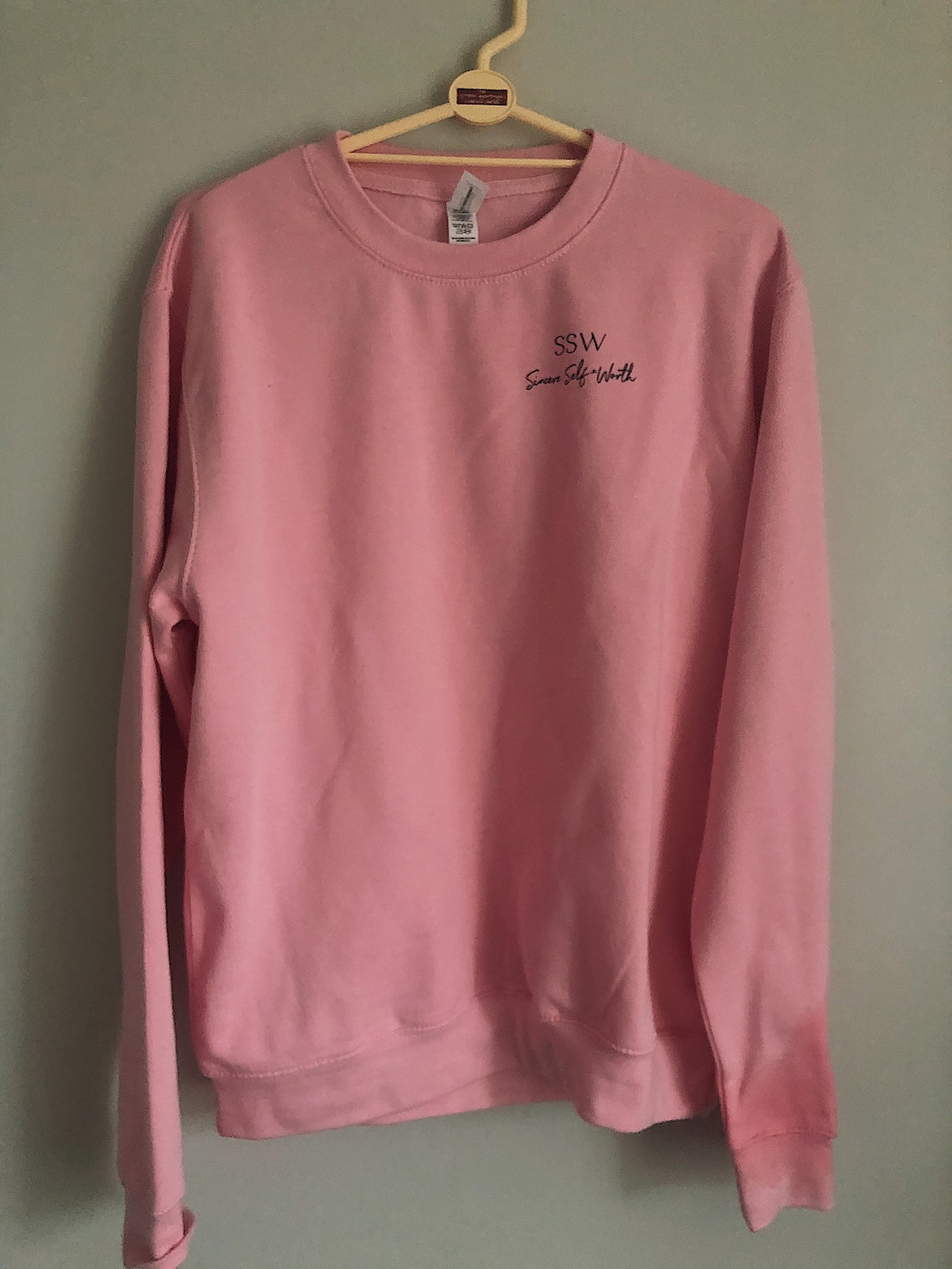 Loose Fitted Pink Sweatshirt pink sweatshirt baby pink Etsy