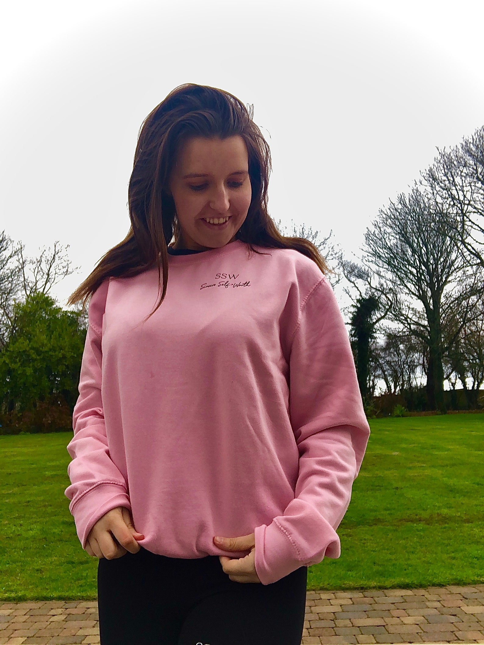 Loose Fitted Pink Sweatshirt pink sweatshirt baby pink Etsy
