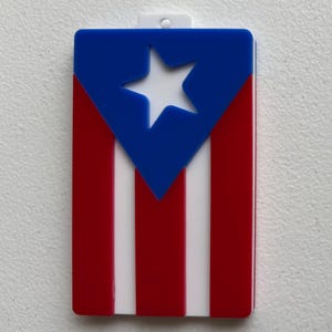 Custom Puerto Rico Flag Rear View Mirror Accessory/Ornament