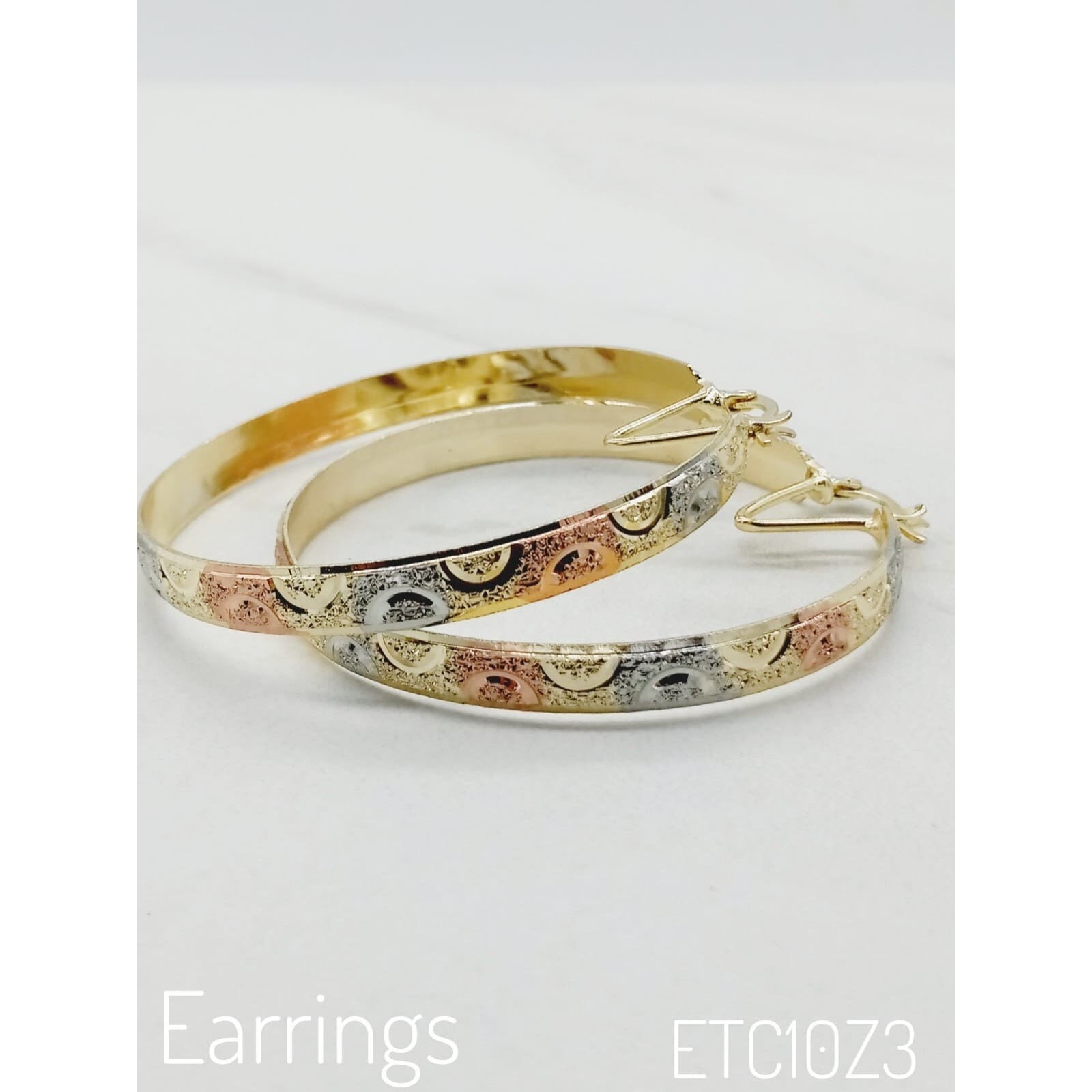 Brazilian 18k plated Gold Hoop main image 0