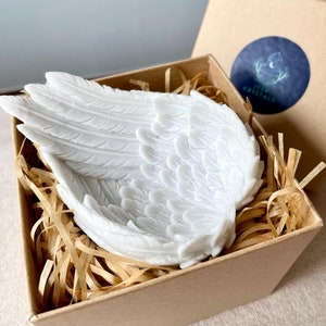 GORGEOUS Angel Wing Bowl //Wedding Angel,Memorial Angel,Baby Angel,Crystal Bowl,Wedding Favours,Feather,Bestsellers,Sister Bestfriend gift