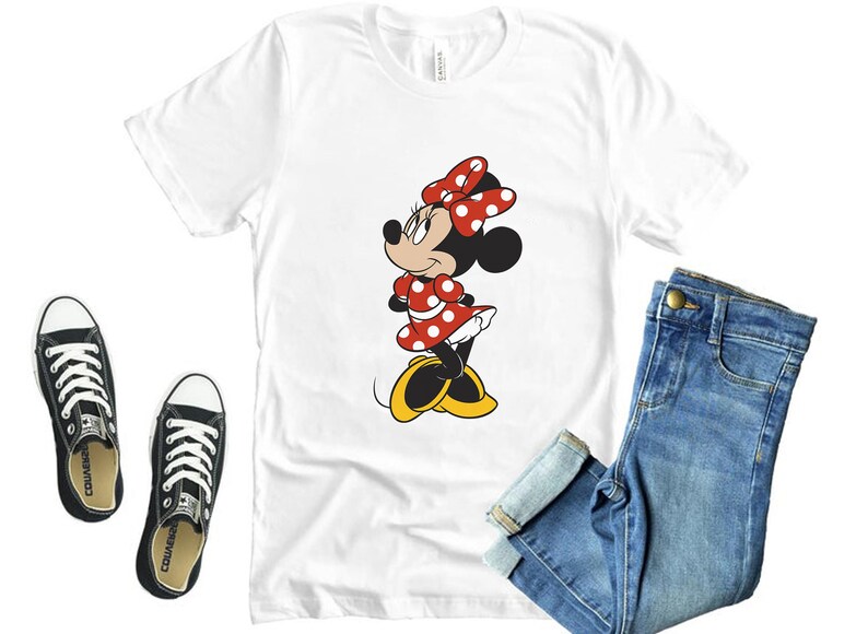 Mickey And Friends Minnie Mouse Traditional Portrait Unisex T-Shirt Tank Tee Shirt For Kid Adult Bella Canvas Gildan T-Shirt ET0410440
