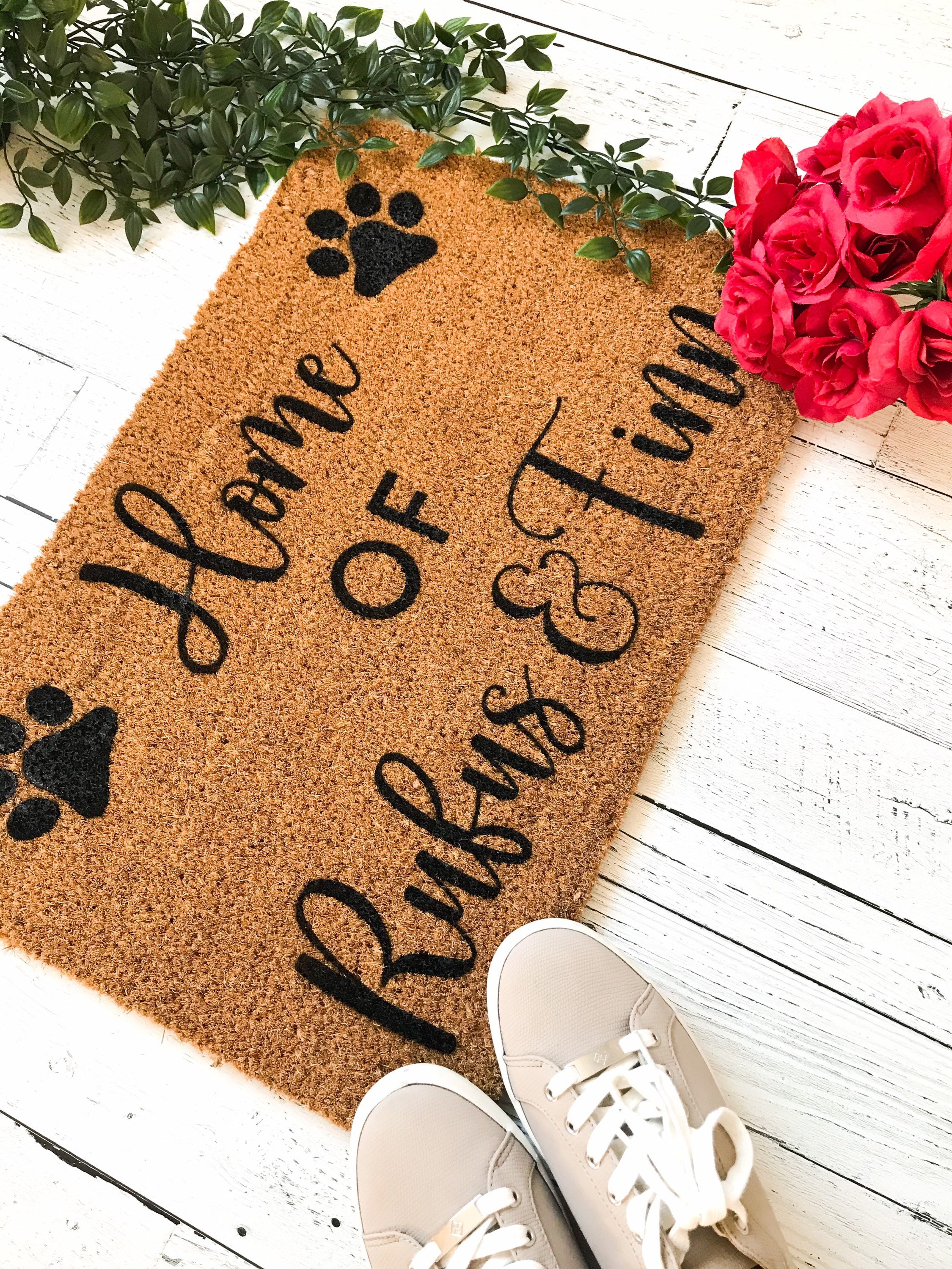 Funny Cat Doormat in Canada Custom Pet Doormat Personalized Etsy