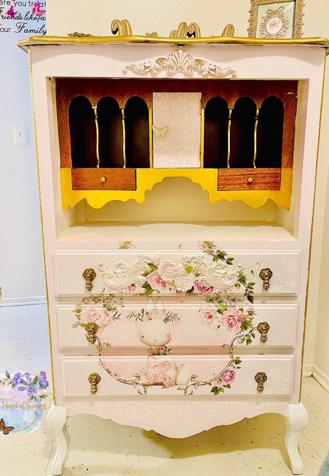 Sold/ Bunny Dresser/ Whimsical Desk/dresser Etsy