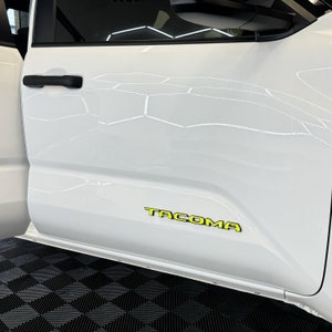 Toyota Tacoma Door Badge Overlays Colored Decals for Exterior Emblem Stickers 2024 2025