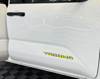 Toyota Tacoma Door Badge Overlays Colored Decals for Exterior Emblem Stickers 2024 2025