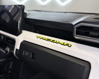 Toyota Tacoma Dash Overlays Colored Decals for Interior Dashboard Stickers 2024 2025