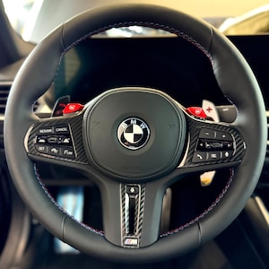 BMW Emblem Overlays Colored Decals for Steering Wheel Not Full Badge