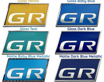 GR Corolla Vinyl Emblem Badge Colored Covers Set of 5
