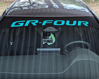 GR Corolla Windshield Banner GR FOUR