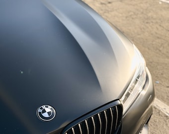 Schwarz & Gelb MATTE Aufkleber Für BMW Badge, Rondelle