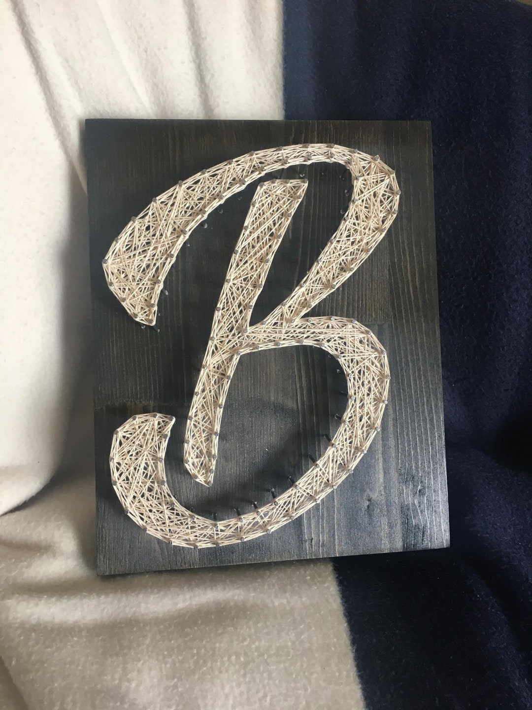 Diy String Lettering Single Letter DIY String Art Custom Home Decor - Free Shipping - Etsy