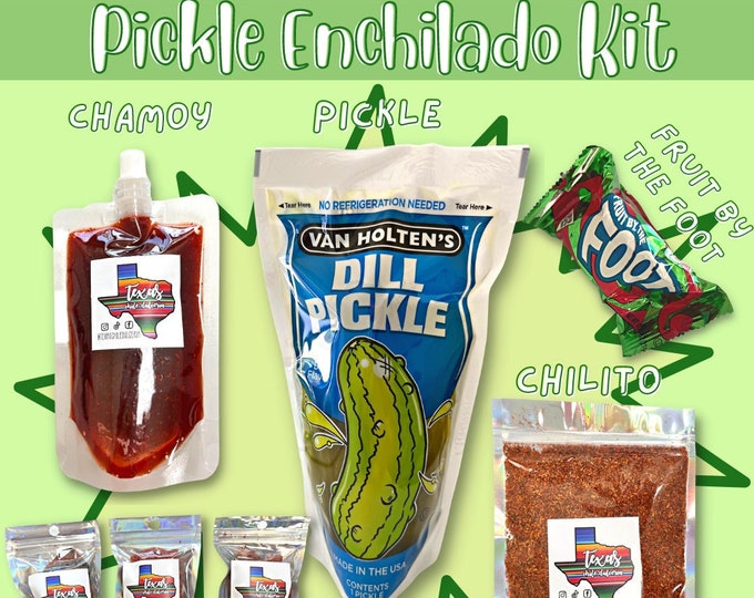 DIY Pickle Enchilado Kit, Pickle Kit, Spicy Pickle, Do It Yourself Pickle Enchilados, Date Night