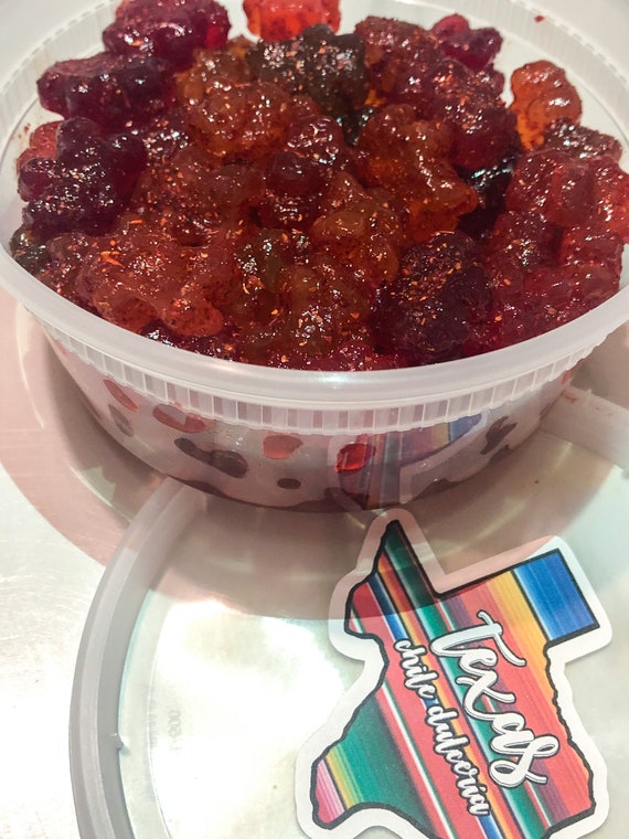 Dulces Enchilados Gummy Bears Spicy Gummy Bears Chamoy and Etsy
