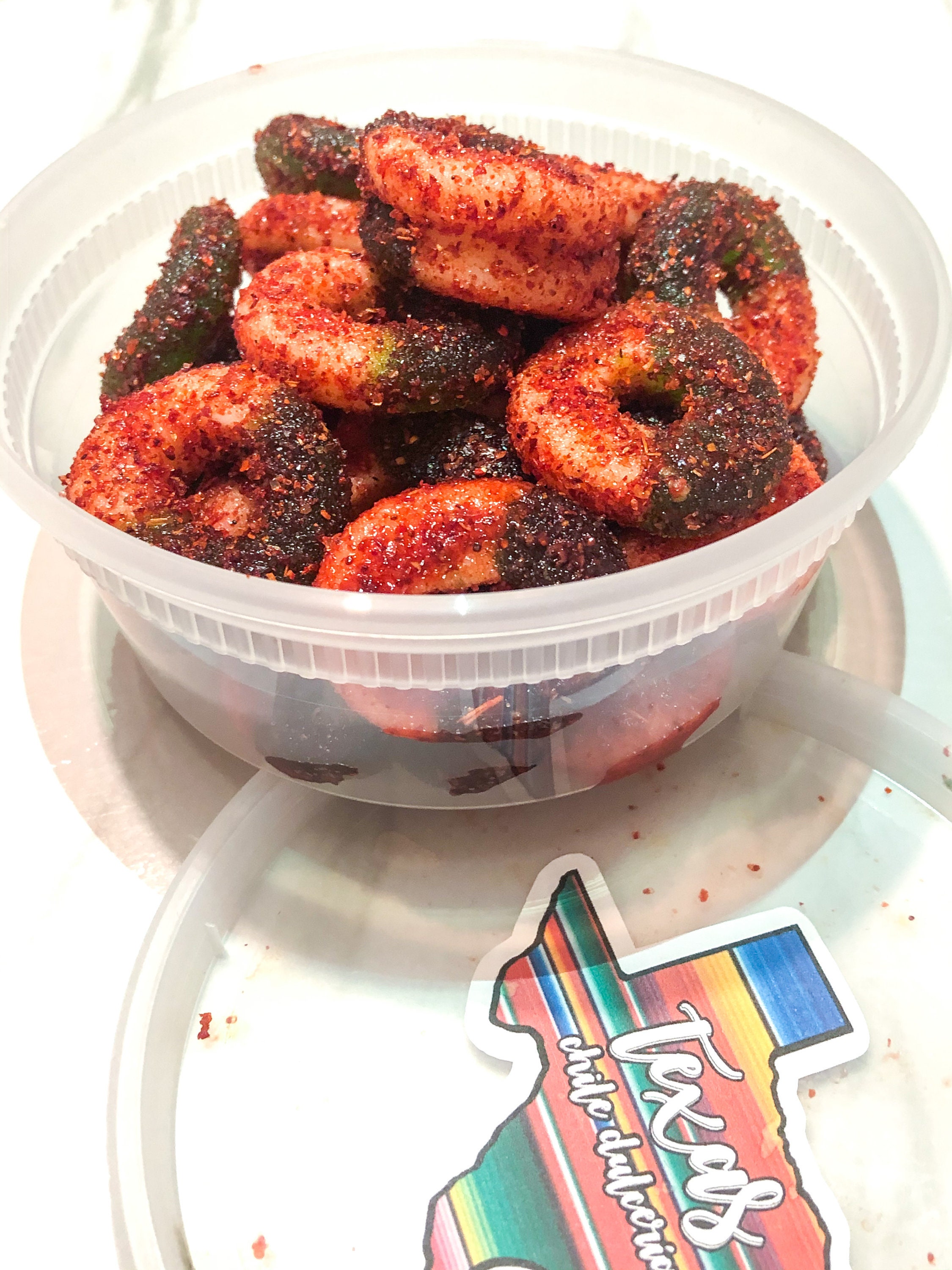 Dulces Enchilados - Apple Rings - Spicy Apple Rings - Apple Rings Cha…