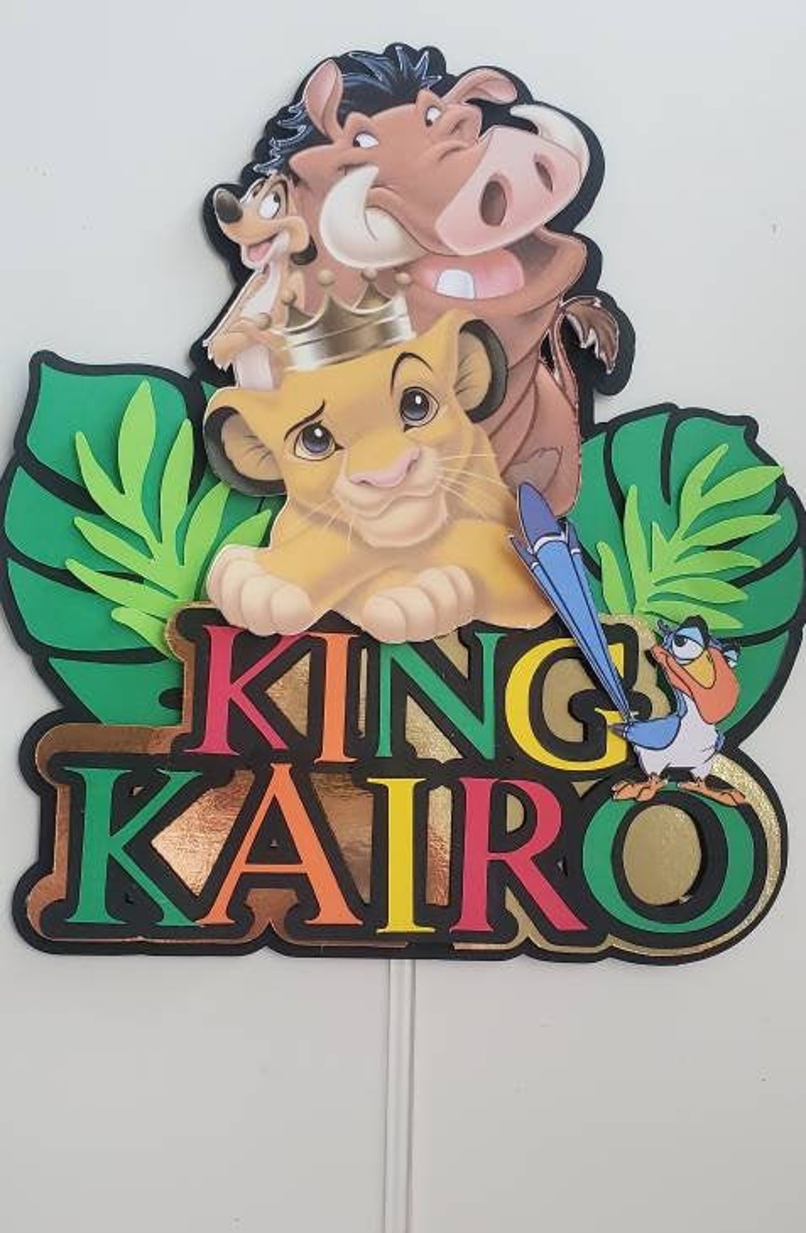 Lion King 3D Cake Topper Simba Lion King Birthday Cake | Etsy