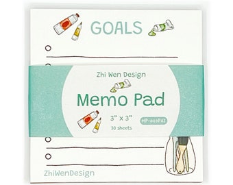 Paintbrushes Memo Pad