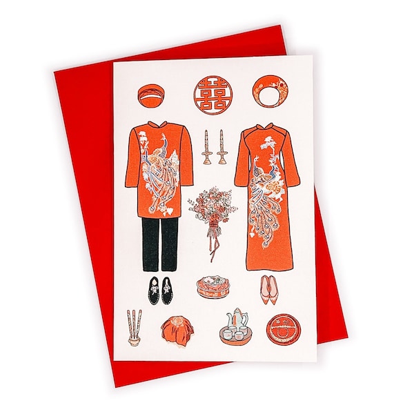 Vietnamese Wedding Card