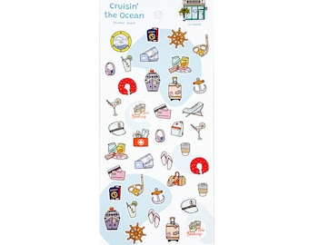 Cruisin In The Ocean Travel Sticker Sheet