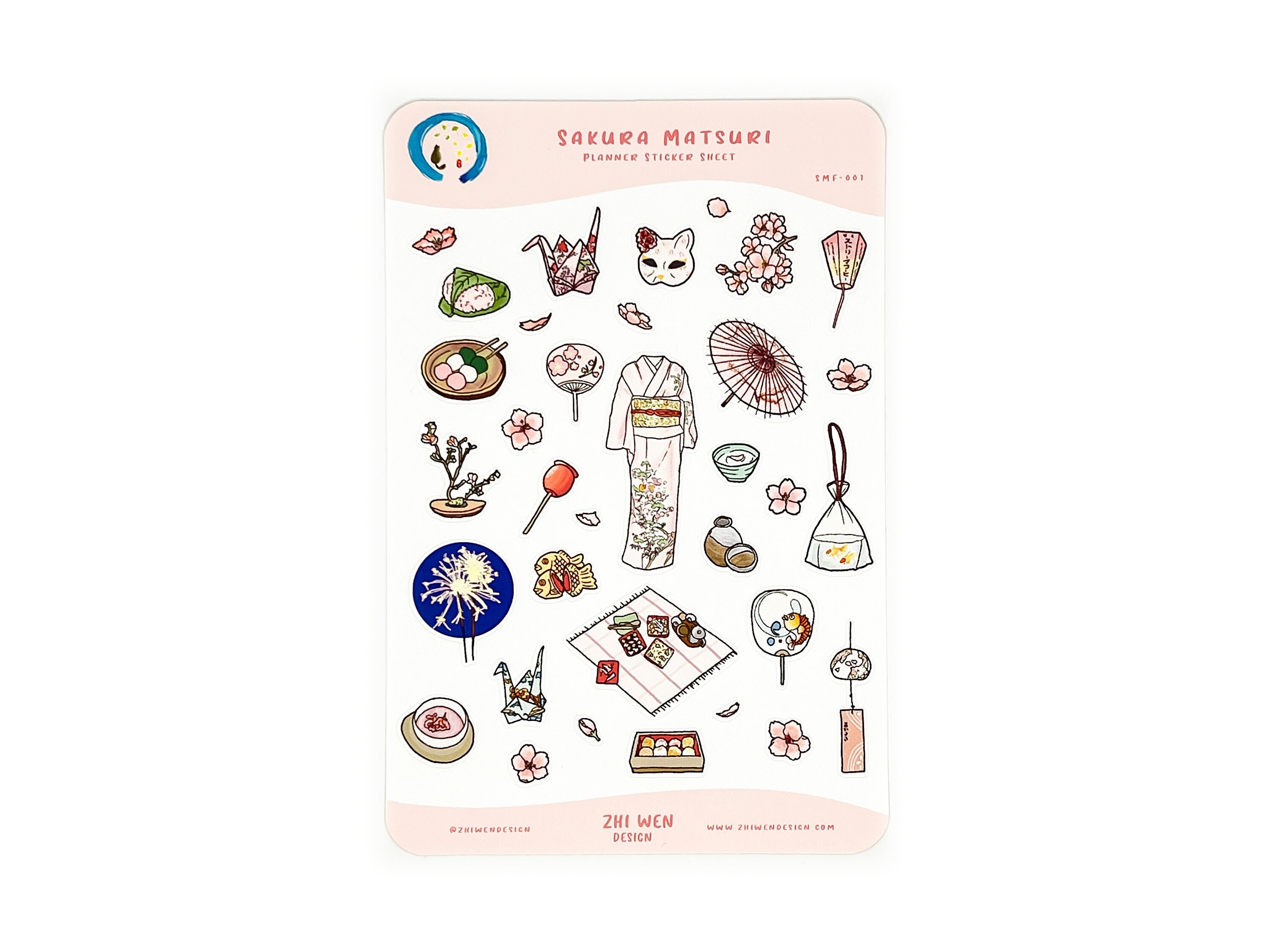 Sakura Matsuri cherry Blossom Festival Sticker Sheet - Etsy
