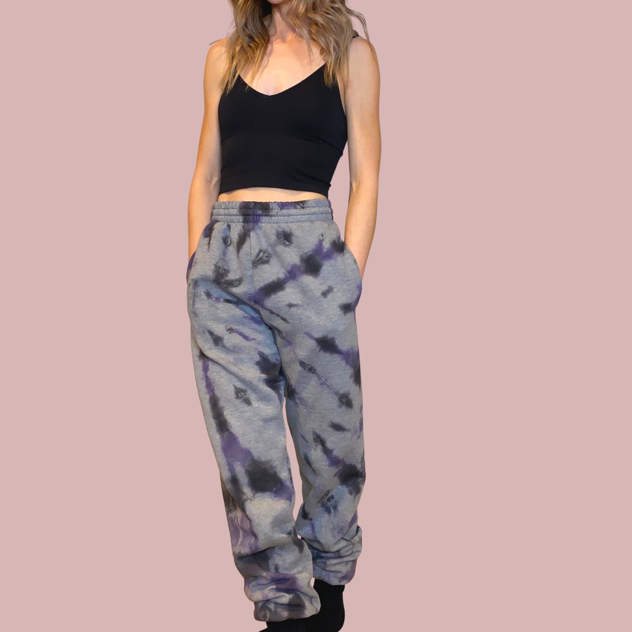 violet sweatpants