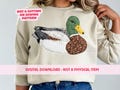 Patchwork Sitting Mallard Duck PNG, Bird Hunting Graphic, Outdoors Nature Digital Download