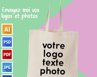 Tote Bag personnalisé, sacs fourre-tout en toile, sacs à bandoulière en toile imprimée, sacs en gros, achats en gros, logos, photos, texte