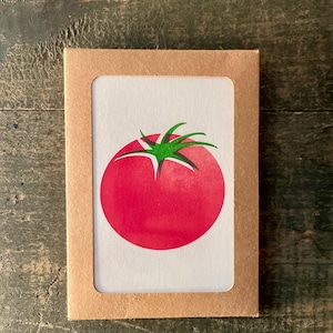 Letterpress Tomato Notecard