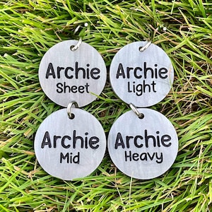 Lot d'étiquettes d'identification personnalisées pour couverture de cheval de 1,5 po.