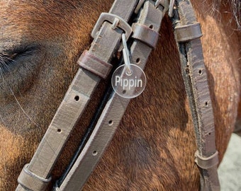 Horse Bridle Halter Tag Circle